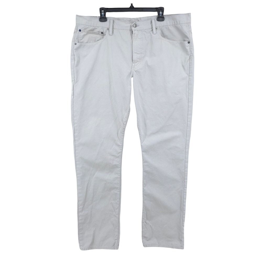 Gap 1969 Slim Straight Tan Khaki Chino Mid Rise 100% Cotton Pants Mens 40x32